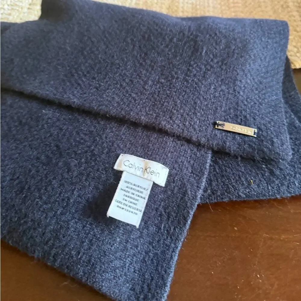 Calvin Klein blue scarf